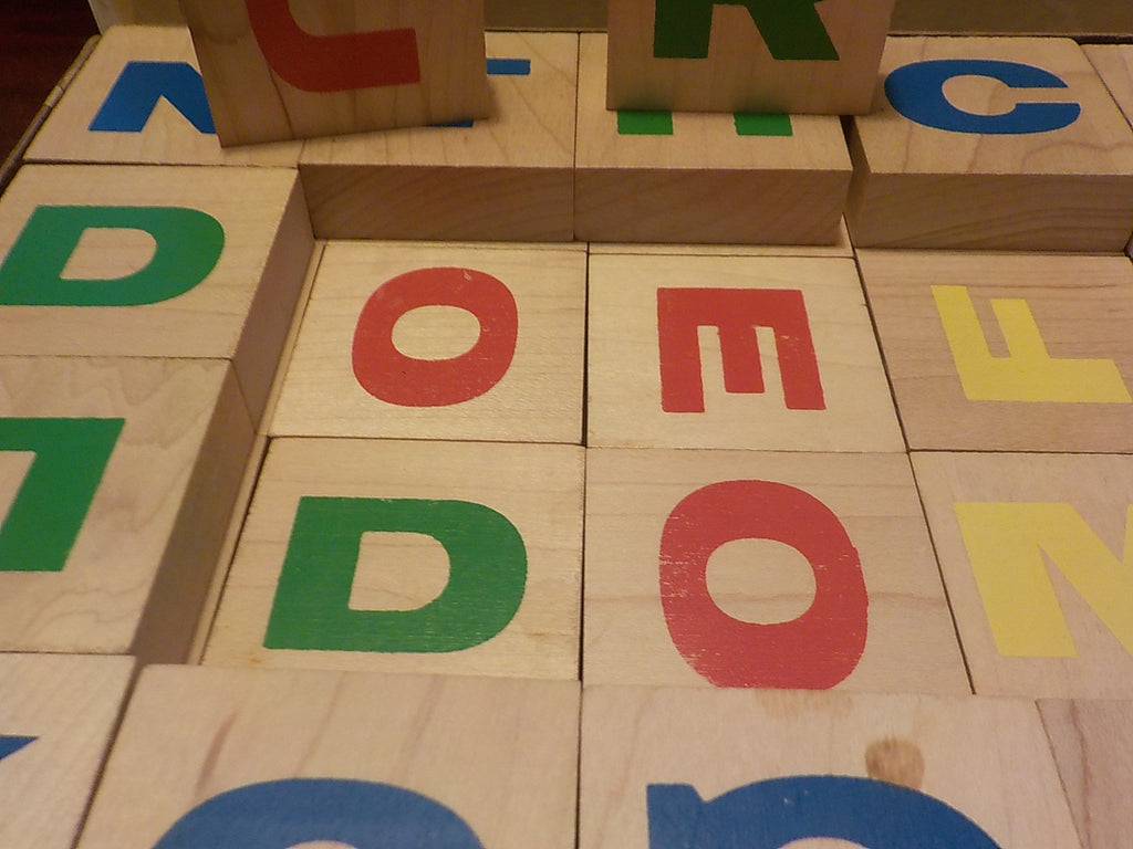 Skaneateles Handcrafted Alphabet Blocks – Set of 40