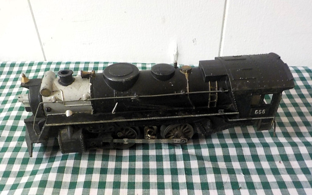 Vintage Marx 666 Metal Steam Locomotive – Pressed Steel Train Engine