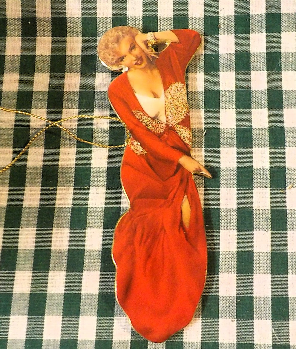 Bradford Exchange The Glamorous Miss Monroe Christmas Ornament in Foam Package