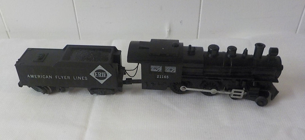 American Flyer Erie Engine & Tender No. 21165 – Vintage S-Gauge Train not tested