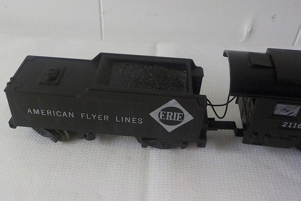 American Flyer Erie Engine & Tender No. 21165 – Vintage S-Gauge Train not tested