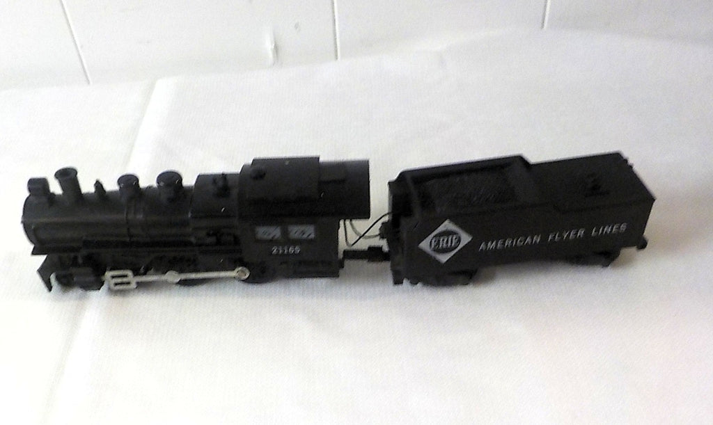 American Flyer Erie Engine & Tender No. 21165 – Vintage S-Gauge Train not tested