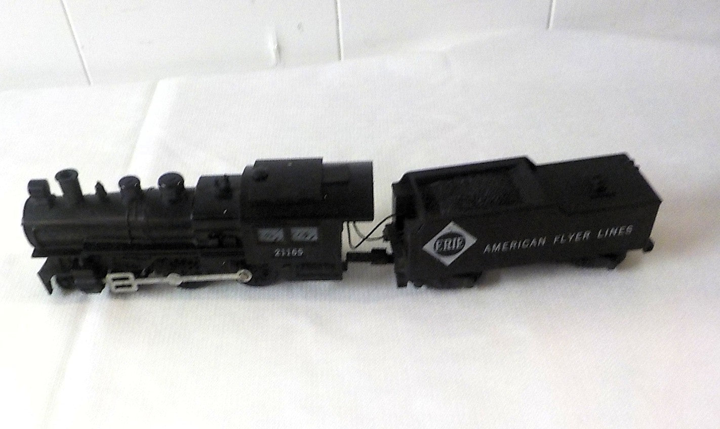 American Flyer Erie Engine & Tender No. 21165 – Vintage S-Gauge Train not tested