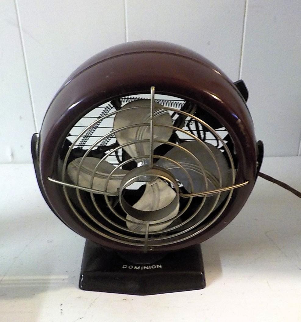 Vintage Mid-Century Dominion Fan/Heater — Industrial 1-Speed, Works
