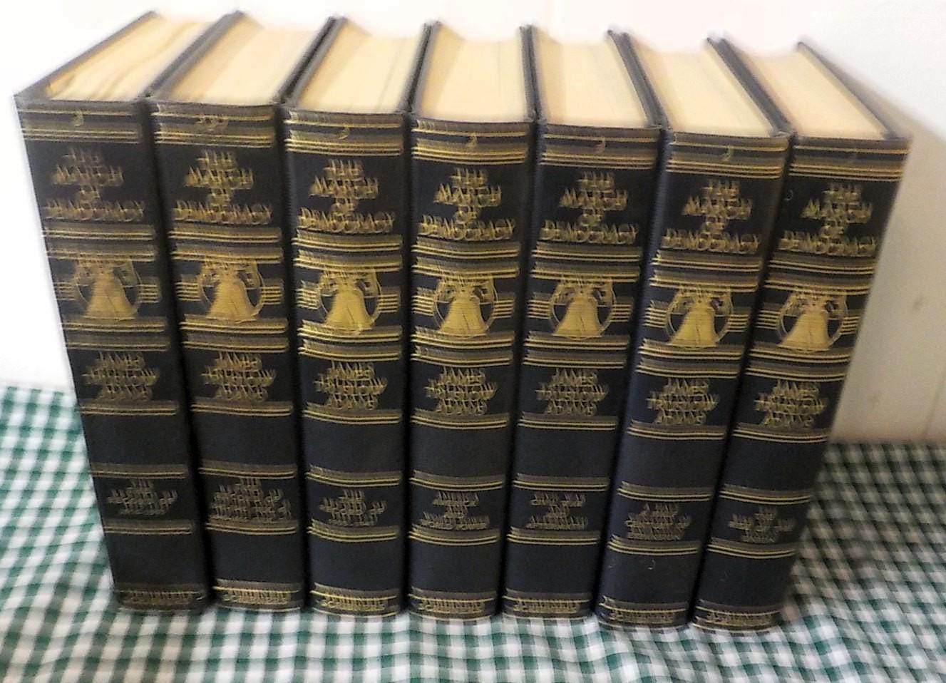 The March of Democracy by James Truslow Adams — Complete Set (Charles Scribner's Sons)