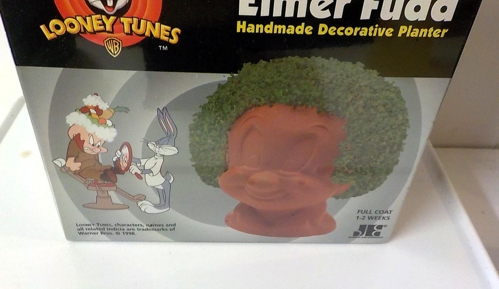 Elmer Fudd Chia Pet Planter — Looney Tunes Warner Bros. 1998, Factory Sealed | Lot 2304