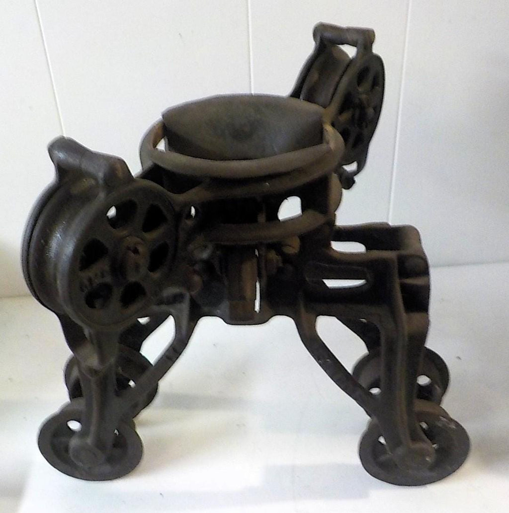 Antique Boomer Cast Iron Hay Trolley Unloader Pulley | Working Condition | Barn Primitive | Lot 2473