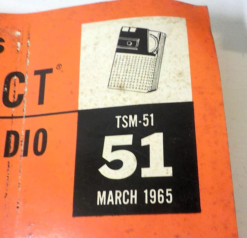 Sams Photofact Transistor Radio Service Manual TSM-51 (1965)
