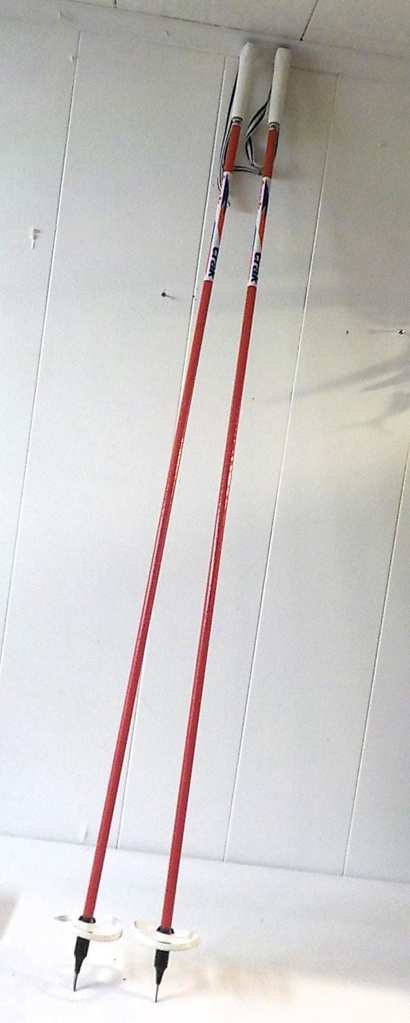 Vintage Trak 145cm Ski Poles Made in Finland 56" long trax winter cross country 2441