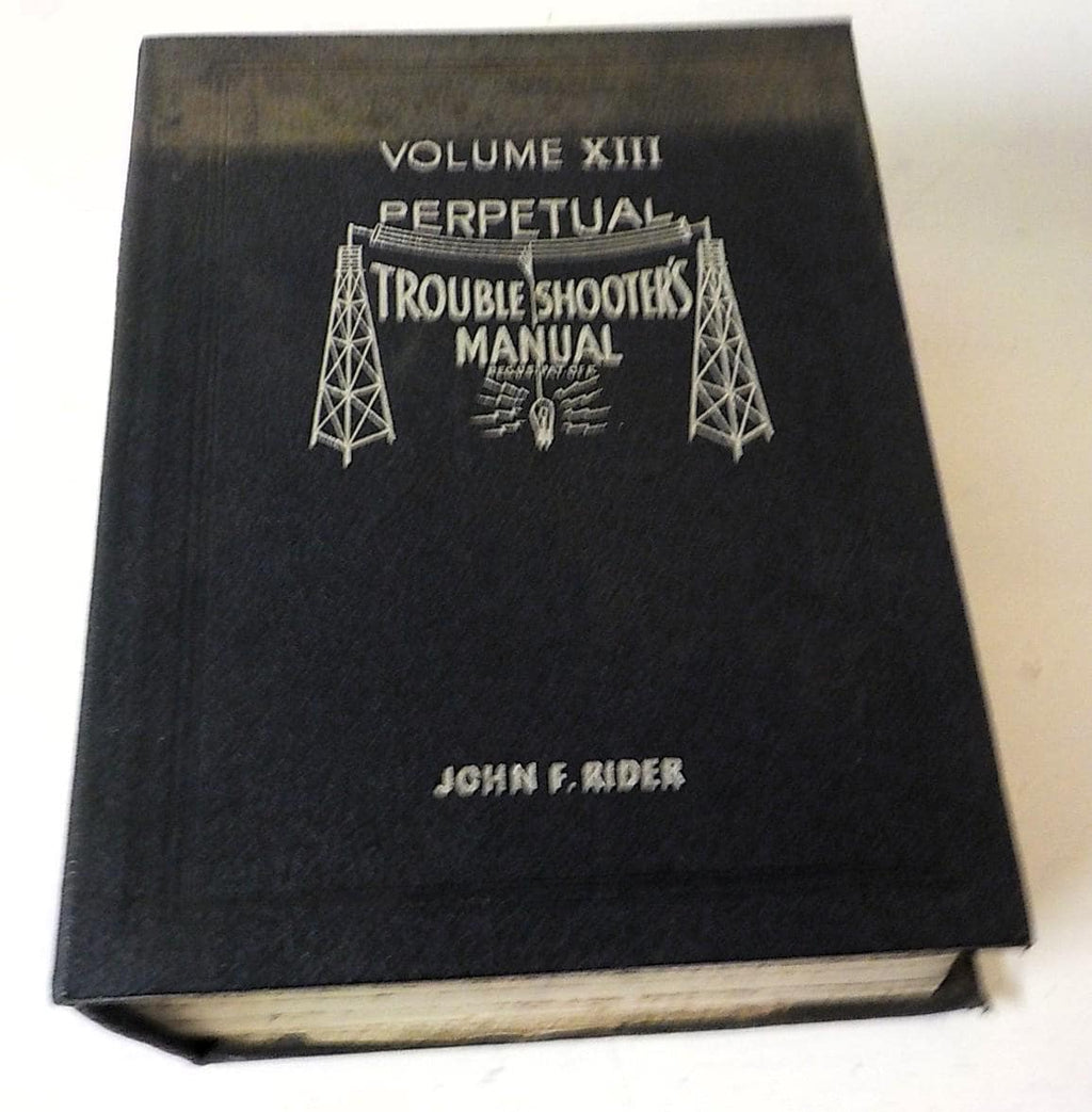 Perpetual trouble shooting manual 1942 tube radios & early car radios  lot 189