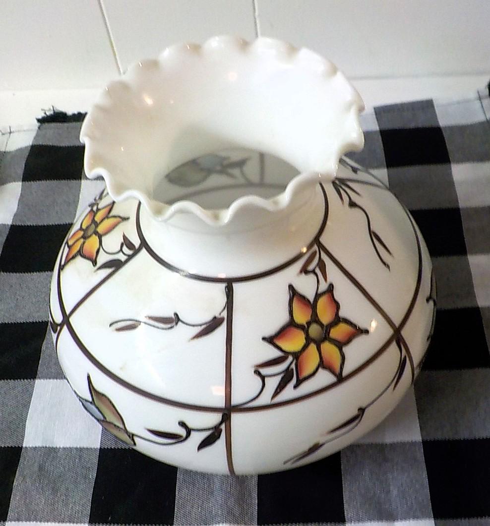 Vtg Gone With The Wind Lamp Shade Flowers 7 inch filter 2308