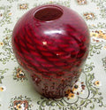 Art Glass Light Shade Red Swirls Lamp Pendant Chandelier 1 5/8" Fitter