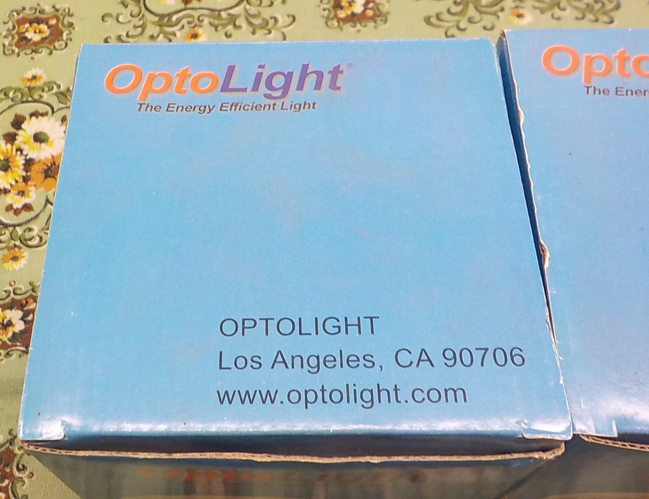 Opto Light CFL Floodlight Bulbs 23W=100W, 1250 Lumens — 2 Packs, New in Box | Item 1022