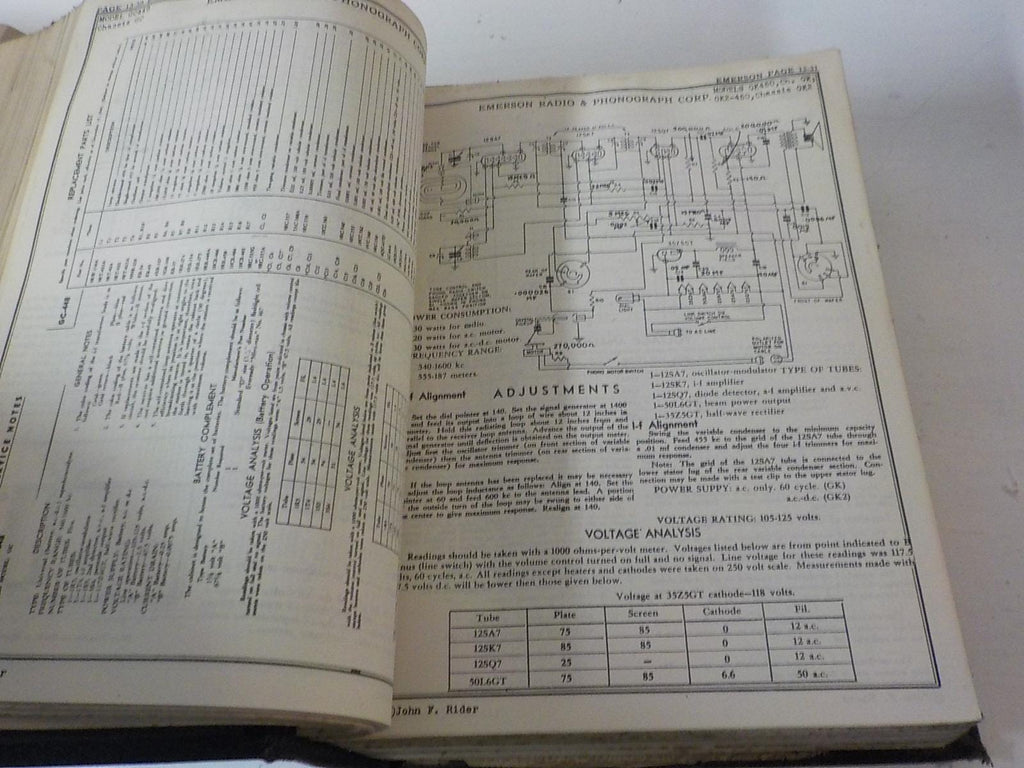 Perpetual trouble shooting manual 1942 tube radios & early car radios  lot 189
