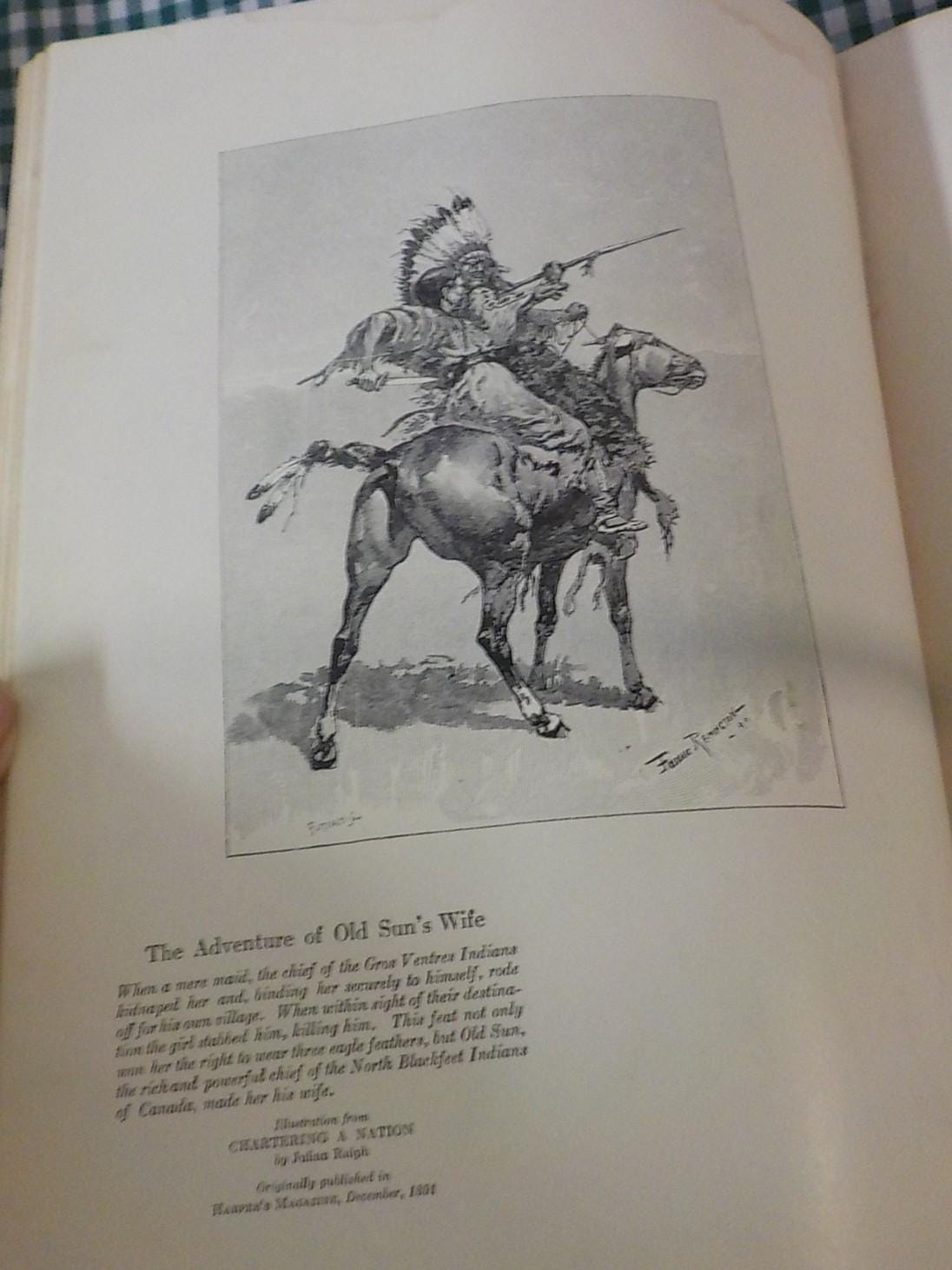 Book of the American Indian by Hamlin Garland Pictures by Frederic Remington 1st. edition b 222