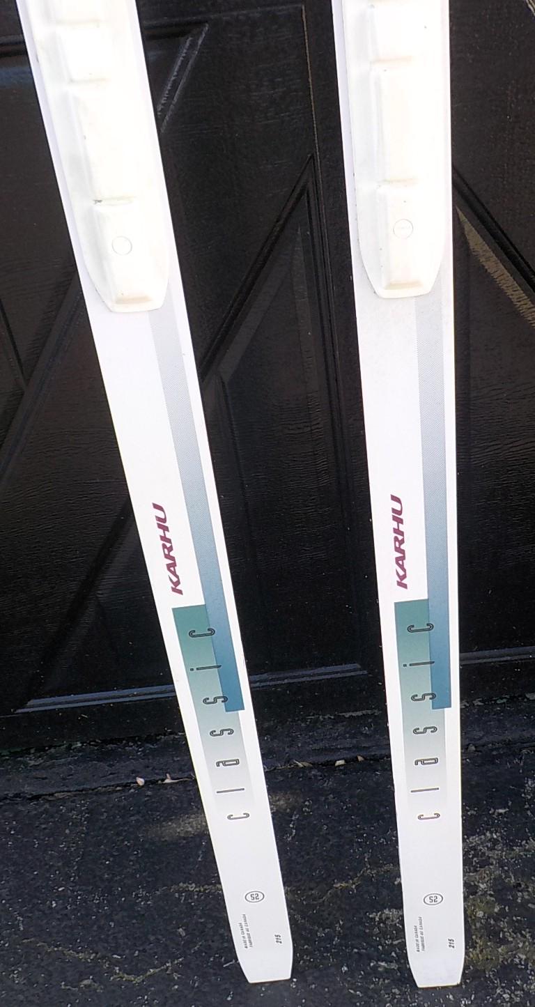 Vintage Karhu Classic 52 Cross-Country Skis 215cm (82") with Bindings | Lot 2437