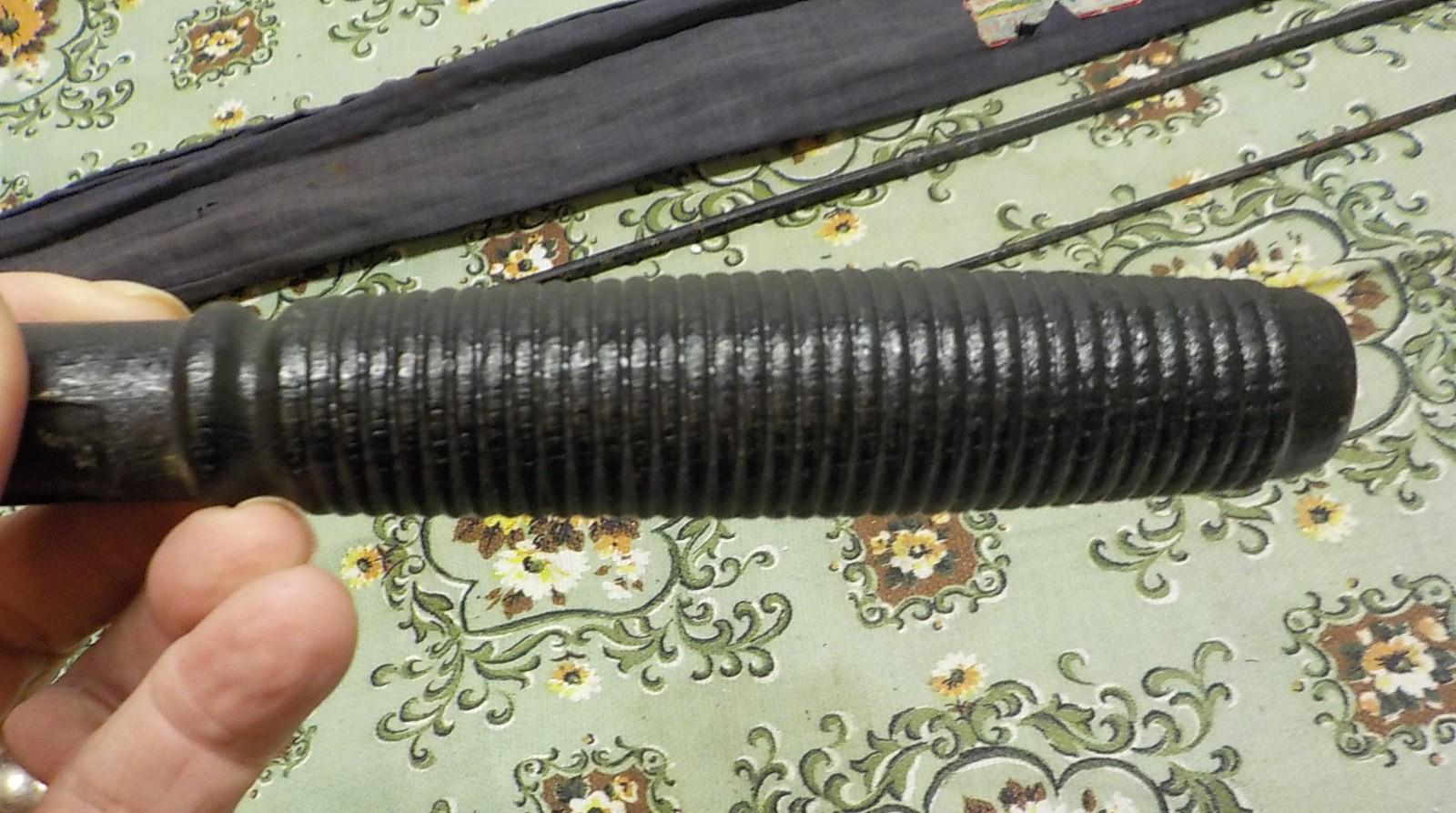 Antique Steel 3pc Fly Fishing Rod Rex 5 ft. item 326