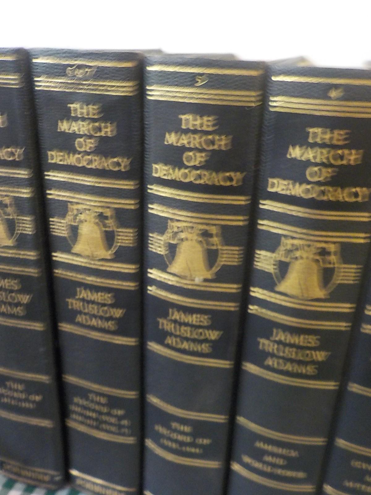 The March of Democracy by James Truslow Adams — Complete Set (Charles Scribner's Sons)