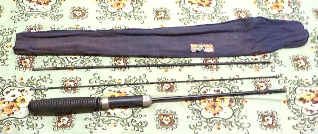 Antique Steel 3pc Fly Fishing Rod Rex 5 ft. item 326