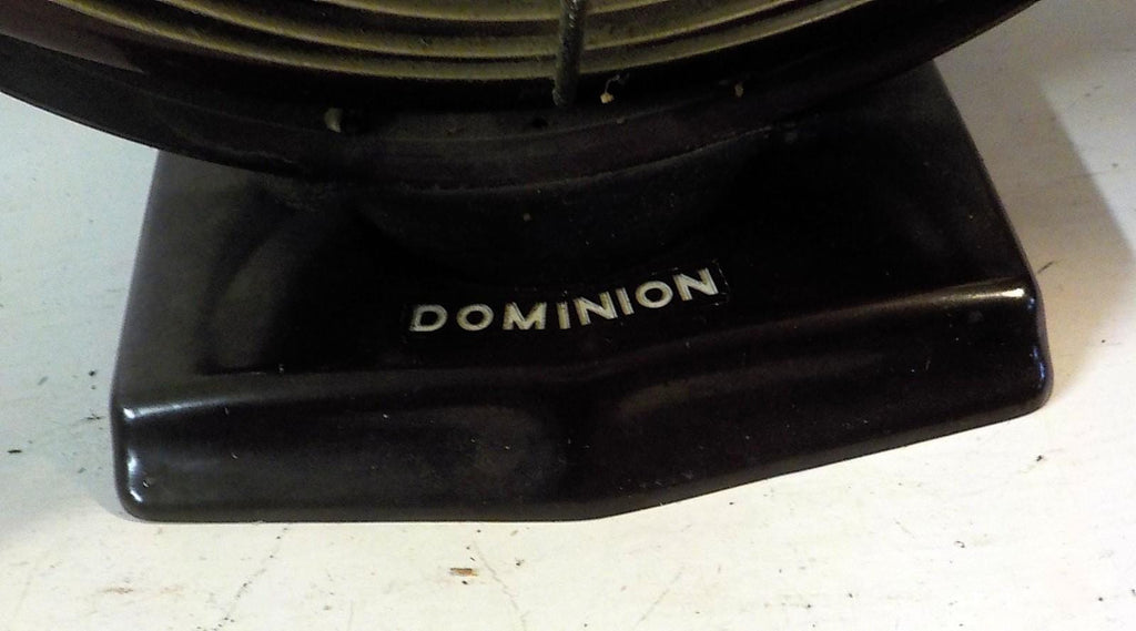 Vintage Mid-Century Dominion Fan/Heater — Industrial 1-Speed, Works