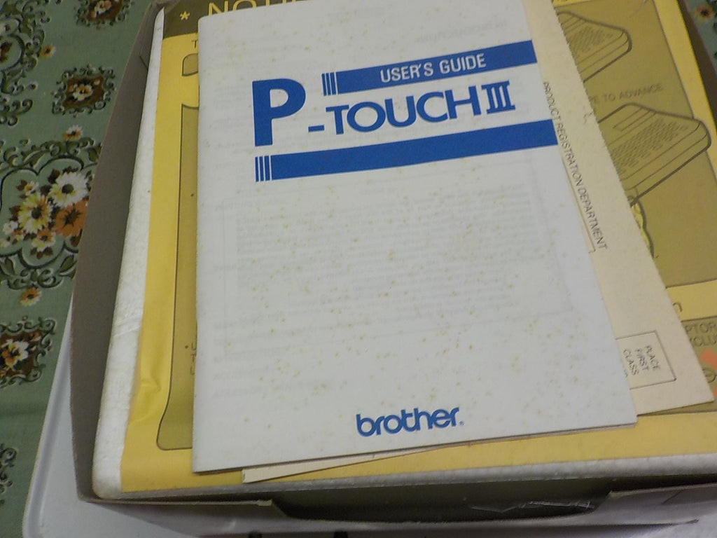 1990 Brother P-touch III Label Maker - Tested Working, In Box