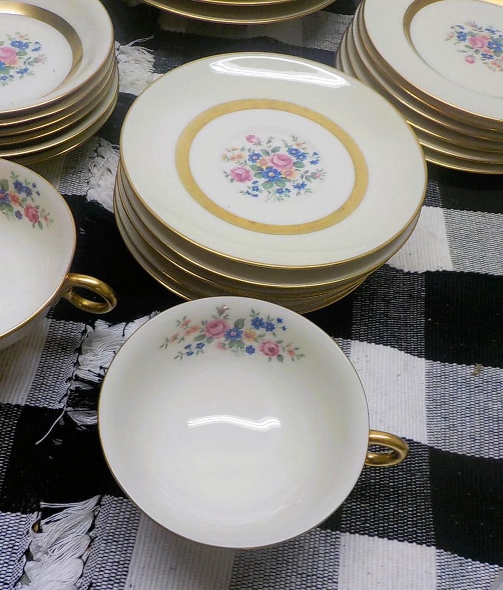 Vintage Theodore Haviland Gainsborough Dinnerware Set — 48-Piece Service for 8