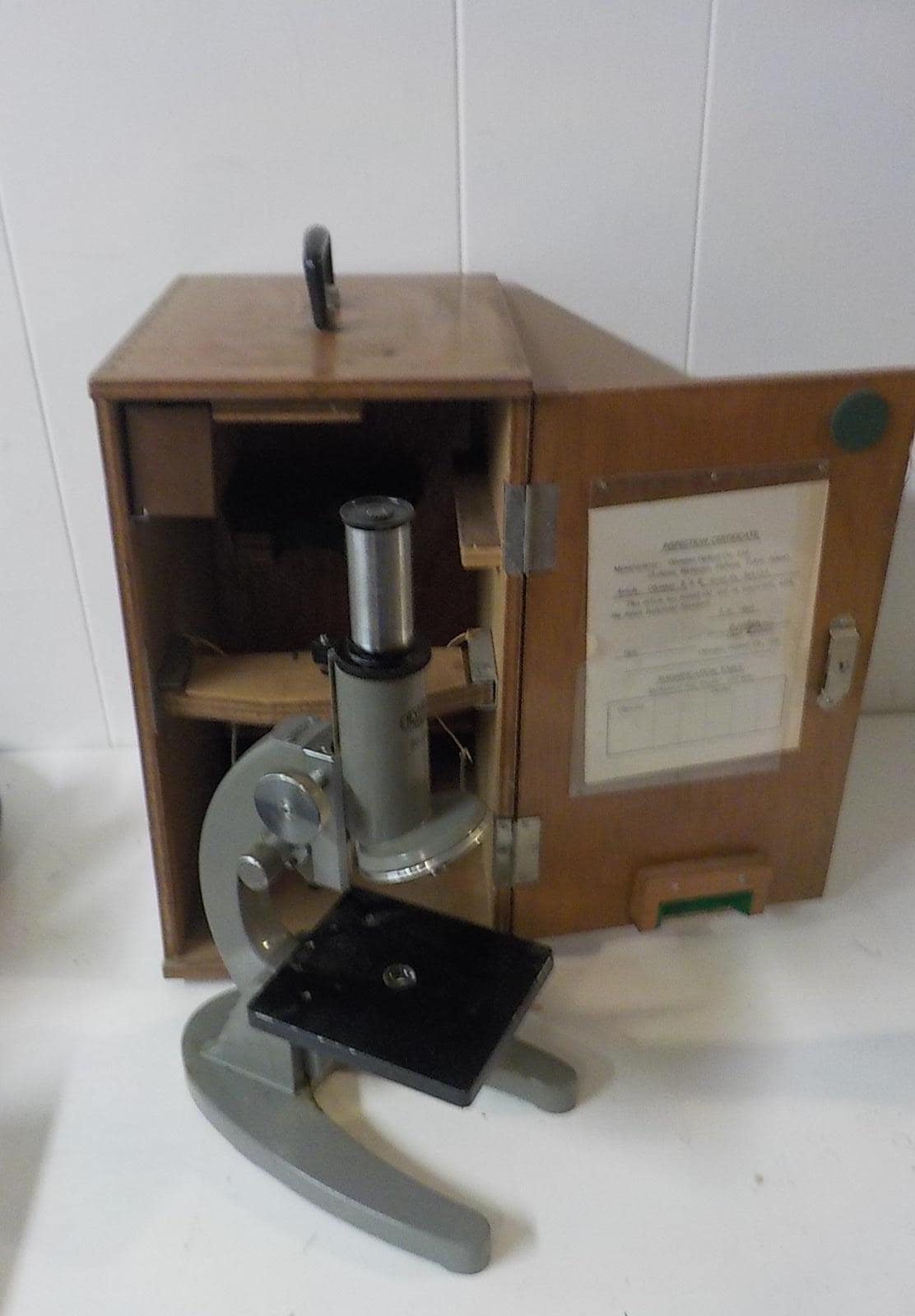 Vintage Olympus Tokyo Microscope with Light Source & Carrying Case | Made in Japan
