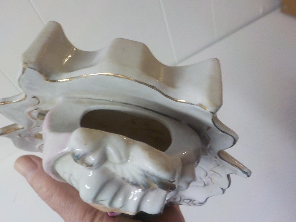 Vintage Mid Century Lady Head Vase - Fairyland Japan Wall Pocket