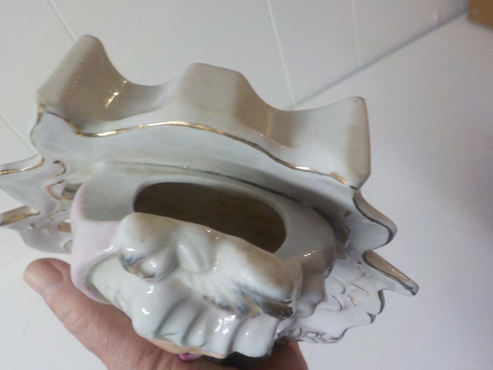 Vintage Mid Century Lady Head Vase - Fairyland Japan Wall Pocket