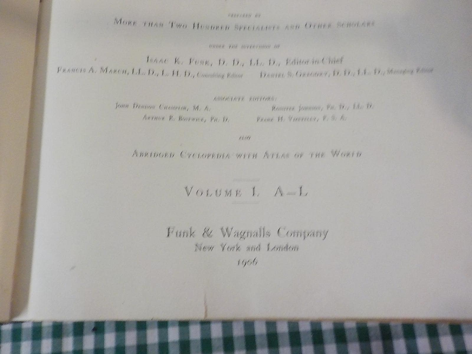 1906 Funk & Wagnall New Standard Dictionary Of The English Language *Repaired B 223