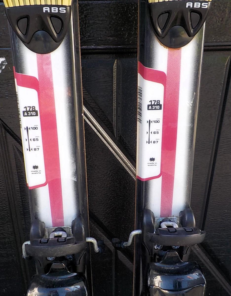 Vintage Fischer DRS 100.W Alpine Downhill Skis 68" Dual Radius Sidecut with Bindings | Lot 2438