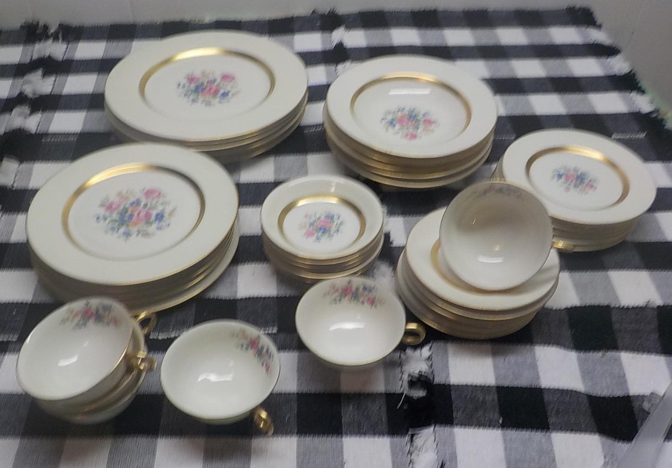 Vintage Theodore Haviland Gainsborough Dinnerware Set — 48-Piece Service for 8