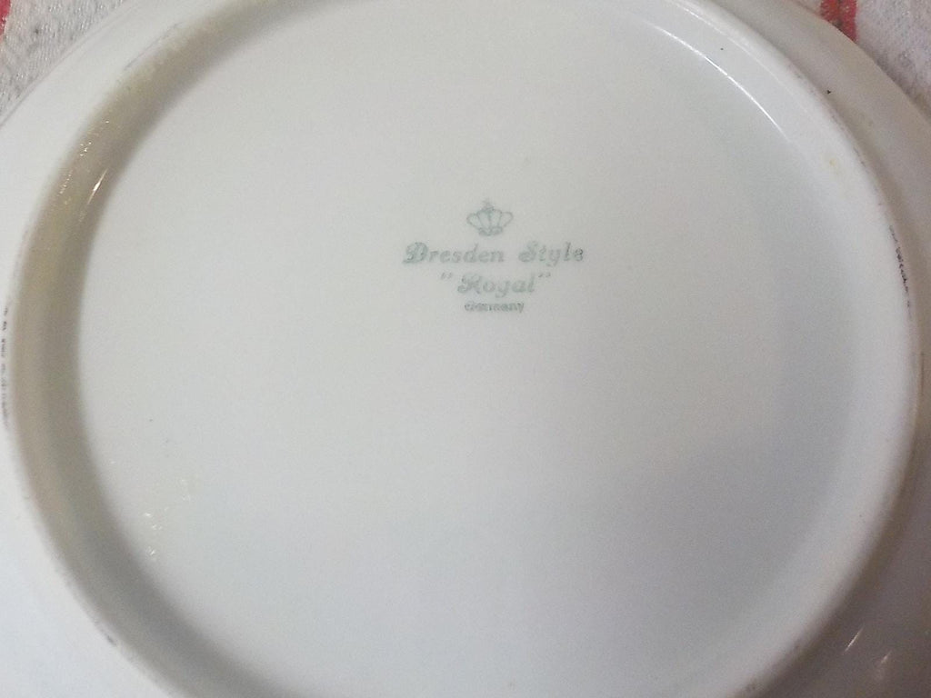 Dresden Style "Royal" Bavaria Germany Soup Bowls 7.5" — Set of 4