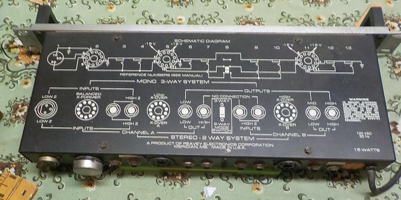 Peavey ECM Multi Way Electronic Crossover Mainframe Pro Audio Rackmount Unit item 1041