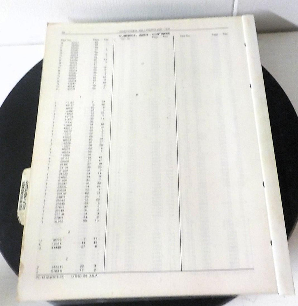 John Deere 830 Self-Propelled Windrower Parts Catalog | PC-1312 | Oct 1975 | Lot B187
