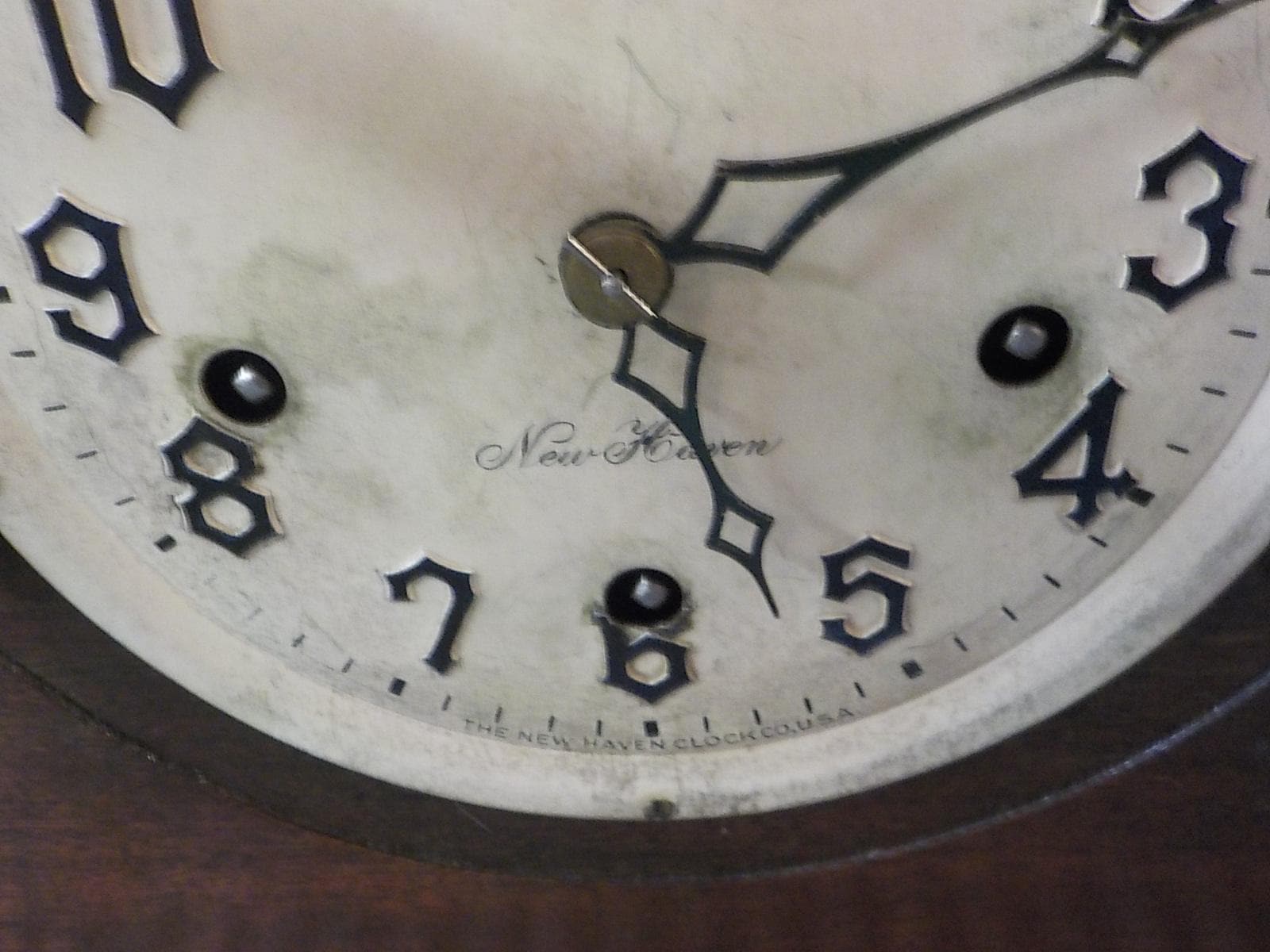 Antique New Haven Westminster Chime Tambour Mantel Clock — Works (Early 20th C.)