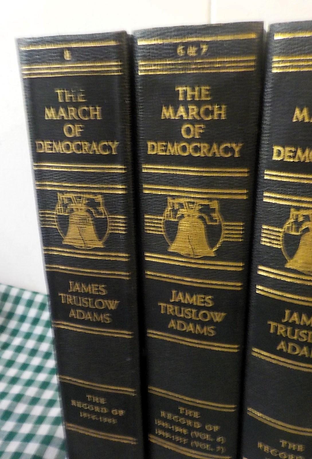 The March of Democracy by James Truslow Adams — Complete Set (Charles Scribner's Sons)